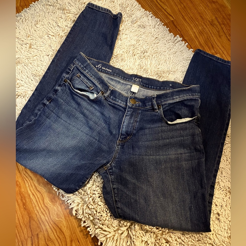COPY - Loft  Girlfriend Jeans Size 6 - Picture 2 of 7